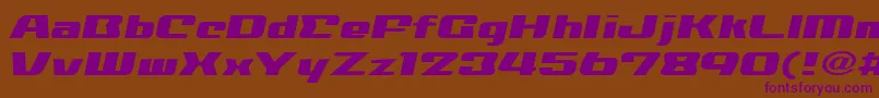 NationalyzeAlp Font – Purple Fonts on Brown Background