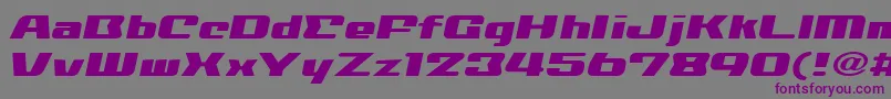 NationalyzeAlp Font – Purple Fonts on Gray Background