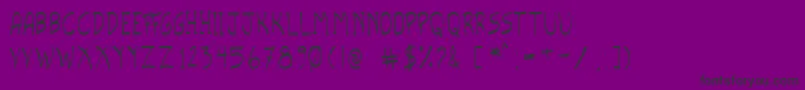 ScriptoTfb Font – Black Fonts on Purple Background