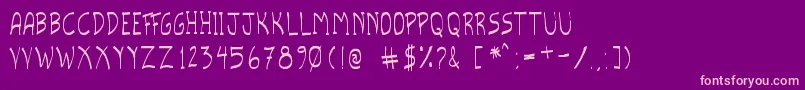 ScriptoTfb Font – Pink Fonts on Purple Background