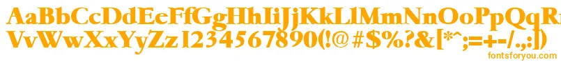 Шрифт GaremondHeavy – оранжевые шрифты