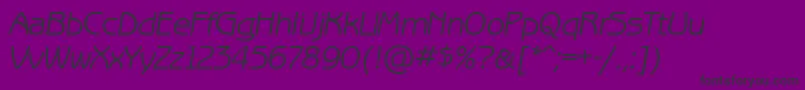 BenguiatgothiccttItalic Font – Black Fonts on Purple Background