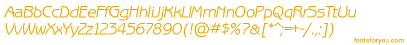 BenguiatgothiccttItalic Font – Orange Fonts on White Background