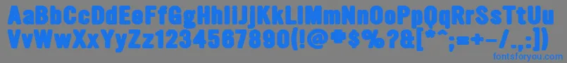 UltramagneticBlack Font – Blue Fonts on Gray Background