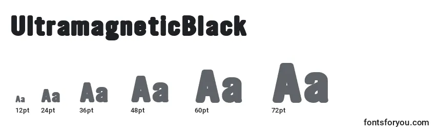 UltramagneticBlack Font Sizes