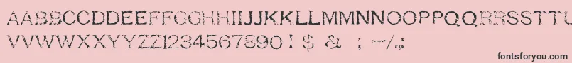 fuente RespessCapsLight – Fuentes Negras Sobre Fondo Rosa