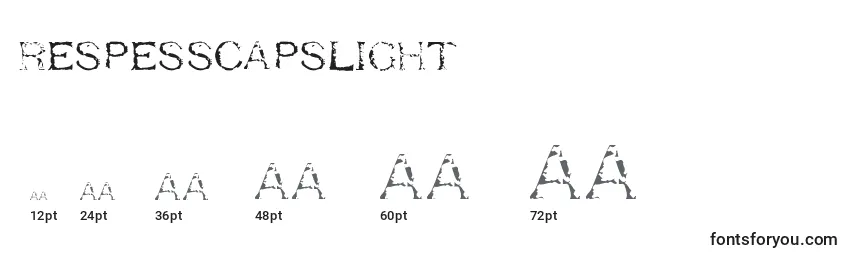 RespessCapsLight Font Sizes