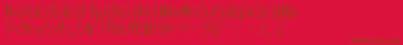 Vahikagaunt Font – Brown Fonts on Red Background