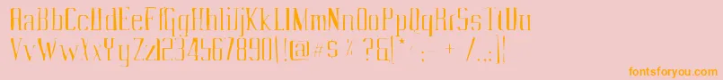 Vahikagaunt Font – Orange Fonts on Pink Background