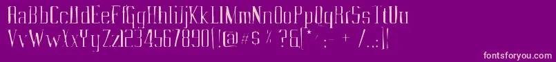 Vahikagaunt Font – Pink Fonts on Purple Background