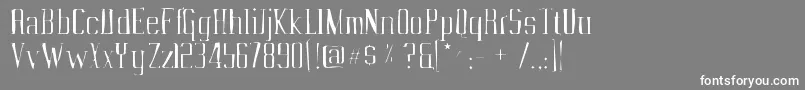 Vahikagaunt Font – White Fonts on Gray Background