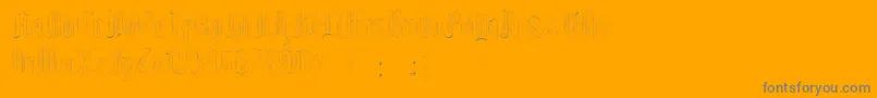 EthelvinaLight Font – Gray Fonts on Orange Background