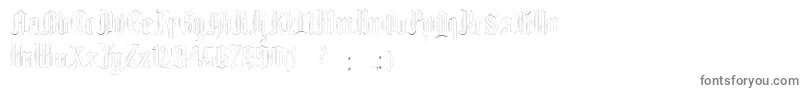 EthelvinaLight-Schriftart – Graue Schriften