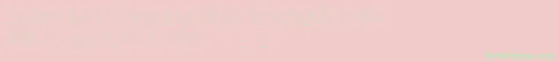 EthelvinaLight Font – Green Fonts on Pink Background