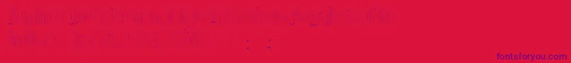 EthelvinaLight Font – Purple Fonts on Red Background