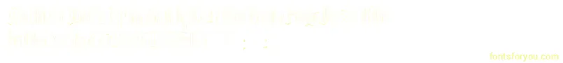 EthelvinaLight Font – Yellow Fonts on White Background