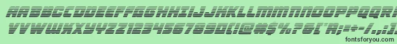 Victorycomicsgradital Font – Black Fonts on Green Background