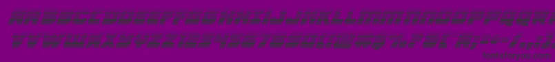 Victorycomicsgradital-Schriftart – Schwarze Schriften auf violettem Hintergrund
