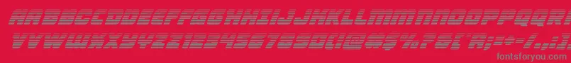 Victorycomicsgradital Font – Gray Fonts on Red Background