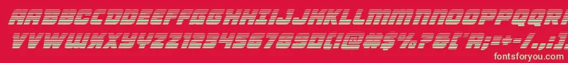 Victorycomicsgradital Font – Green Fonts on Red Background