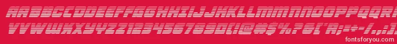 Victorycomicsgradital Font – Pink Fonts on Red Background