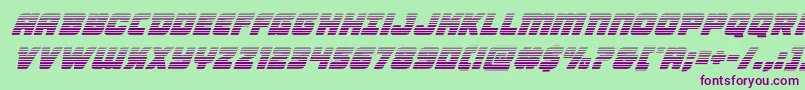 Victorycomicsgradital Font – Purple Fonts on Green Background