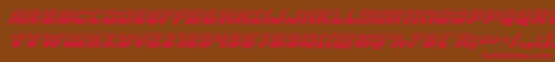 Victorycomicsgradital Font – Red Fonts on Brown Background