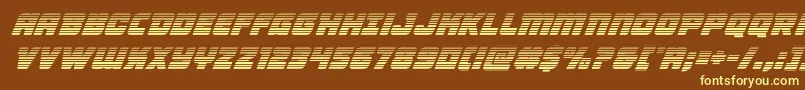 Victorycomicsgradital Font – Yellow Fonts on Brown Background