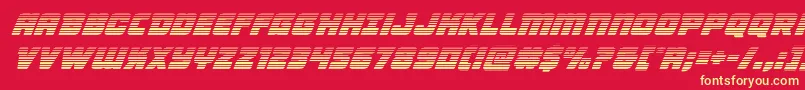 Victorycomicsgradital Font – Yellow Fonts on Red Background