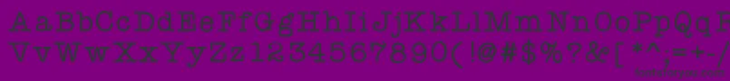 Police Kbyourejustmytype – polices noires sur fond violet