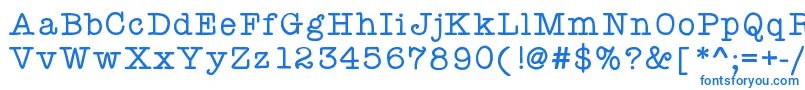 fuente Kbyourejustmytype – Fuentes Azules Sobre Fondo Blanco