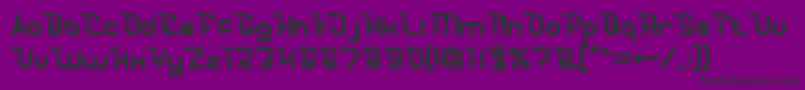 フォントCrumbleBold – 紫の背景に黒い文字