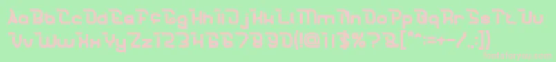 CrumbleBold Font – Pink Fonts on Green Background