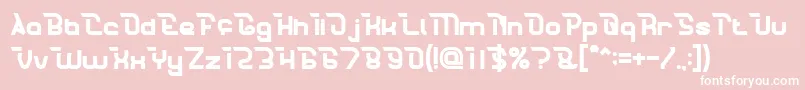 CrumbleBold Font – White Fonts on Pink Background