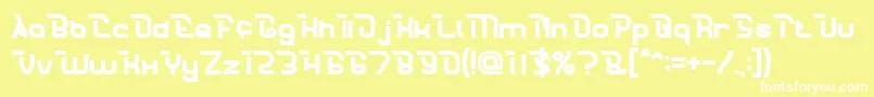 CrumbleBold Font – White Fonts on Yellow Background