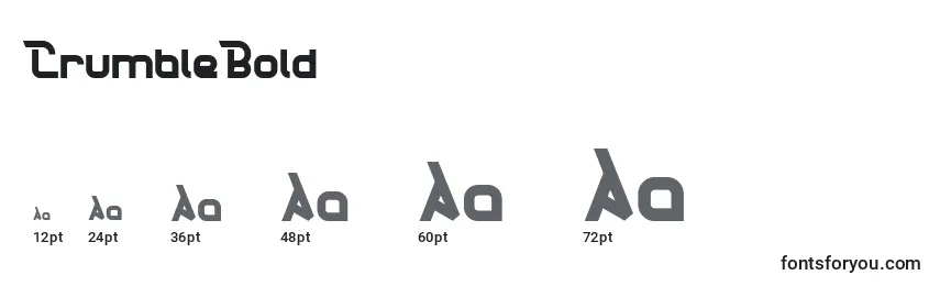 CrumbleBold Font Sizes
