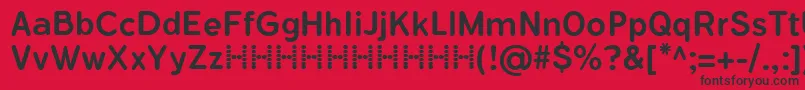 FlamanteRomaMedium Font – Black Fonts on Red Background