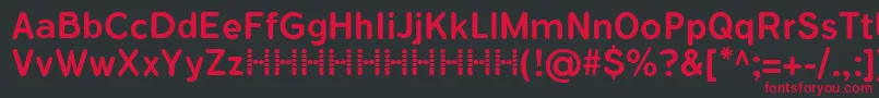 FlamanteRomaMedium Font – Red Fonts on Black Background