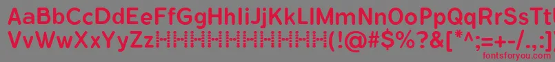 FlamanteRomaMedium Font – Red Fonts on Gray Background