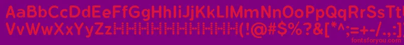 FlamanteRomaMedium Font – Red Fonts on Purple Background