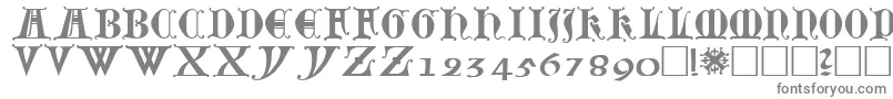 Lubeck0-Schriftart – Graue Schriften