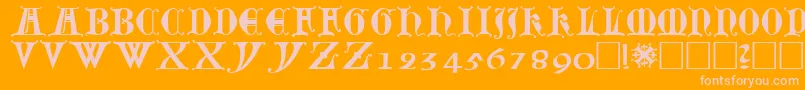 More about Lubeck0 Font Lubeck0 Font – Pink Fonts on Orange Background