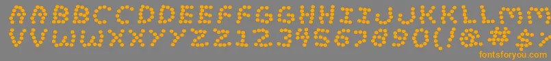 Lostmarb Font – Orange Fonts on Gray Background