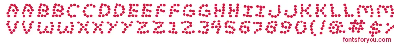 Lostmarb Font – Red Fonts on White Background