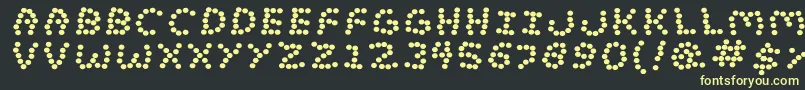 Lostmarb Font – Yellow Fonts on Black Background