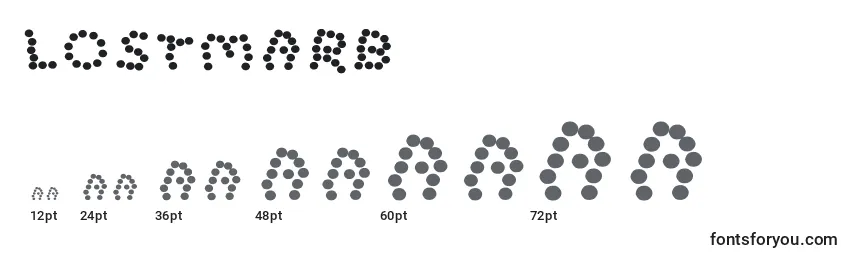 Lostmarb Font Sizes