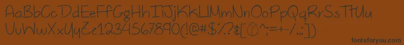 DutchTulipsDemo Font – Black Fonts on Brown Background
