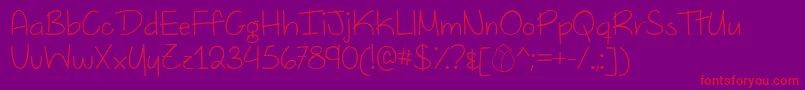 DutchTulipsDemo Font – Red Fonts on Purple Background