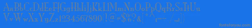 MonaLisaRecutItcTt Font – Gray Fonts on Blue Background