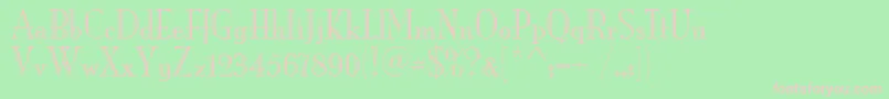 MonaLisaRecutItcTt Font – Pink Fonts on Green Background